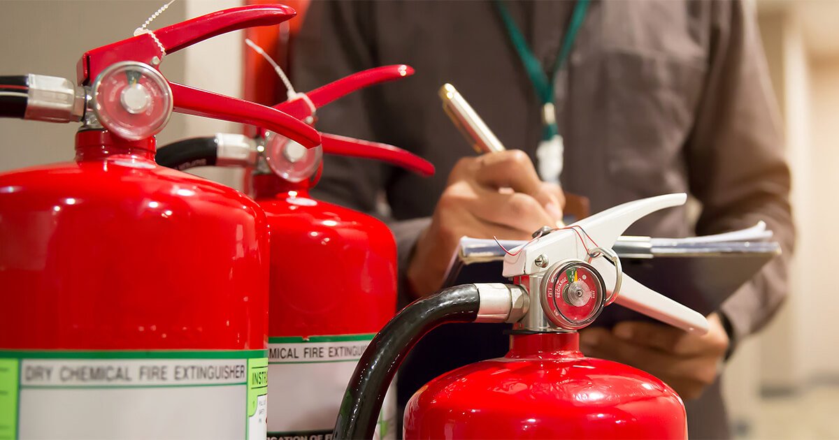 Fire safety equipment maintenance